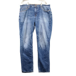 Old Navy Men's Athletic Fit Straight Jeans Blue Size 34x34 Actual 39x34 5-Pocket